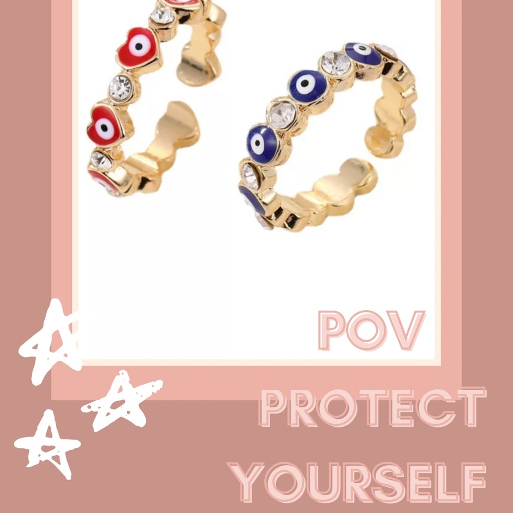 Evil eye ring